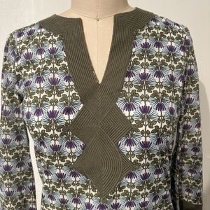 Tory Burch Art Nouveau Print Shift Dress NWOT